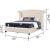 Sophia Fabric Upholstered Queen Size Bed