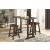 Bracknell Wood 3-Piece Pack Counter Height Set