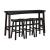 Caspian Wood 4-Piece Pack Pub Height Set