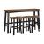 Caspian Wood 4-Piece Pack Pub Height Set