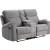 Aulada Fabric Glider Recliner Loveseat
