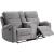 Aulada Fabric Glider Recliner Loveseat