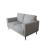 Kyrene Linen Fabric Loveseat