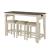 Beacon Wood/Fabric 4-Piece Pack Counter Height Set