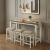 Beacon Wood/Fabric 4-Piece Pack Counter Height Set