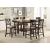 Balin Rectangular Wood Counter Height Set