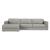 Amiata Leather 2-Piece L-Shaped Sectional Sofa w/Left Chaise