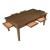 Tigard Rectangular Wood Dining Table w/2 Drawers