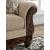 Chelsworth Golden Polyester Loveseat - Traditional Style