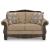 Chelsworth Golden Polyester Loveseat - Traditional Style