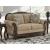 Chelsworth Golden Polyester Loveseat - Traditional Style