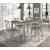 Brightleaf Rectangular Wood Counter Height Table with 4 Drawers