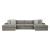 Avaliyah 4-Piece Polyester U-Shaped Modular Sectional Sofa