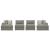 Avaliyah 4-Piece Polyester U-Shaped Modular Sectional Sofa