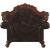 Picardy Wood/PU Living Room Set
