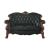 Dresden PU/Wood Tufted Loveseat