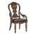 Bergen Faux Leather/Wood Arm Chair