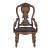 Bergen Faux Leather/Wood Arm Chair