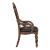 Bergen Faux Leather/Wood Arm Chair