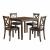 Hazel Wood 5-Piece Pack Dinette Set