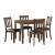 Faust Wood 5-Piece Pack Dinette Set