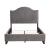 Carlow Velvet Fabric Bed, Queen Size