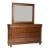 Rustic Traditions Wood 8-Drawer Double Dresser & Mirror