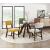 Aiden Round Glass/Wood Dining Room Set