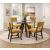 Aiden Round Glass/Wood Dining Table