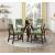 Aiden Round Glass/Wood Dining Room Set