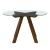 Aiden Round Glass/Wood Dining Table