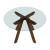 Aiden Round Glass/Wood Dining Table