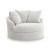 Cuddle Plush Polyester Oversized Swivel Accent Chair