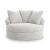 Cuddle Plush Polyester Oversized Swivel Accent Chair