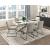 Benito Rectangular Glass/Metal Dining Table