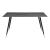 Clemente Rectangular Glass/Metal Dining Table