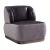 Decapree Top Grain Leather/Velvet  Accent Chair