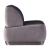 Decapree Top Grain Leather/Velvet  Accent Chair