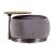 Decapree Top Grain Leather/Velvet Accent Ottoman