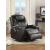 Waterlily Bonded Leather Swivel Rocker Recliner w/Massage