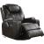 Waterlily Bonded Leather Swivel Rocker Recliner w/Massage