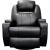 Waterlily Bonded Leather Swivel Rocker Recliner w/Massage