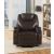 Waterlily Bonded Leather Swivel Rocker Recliner w/Massage