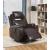 Waterlily Bonded Leather Swivel Rocker Recliner w/Massage