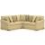 LadyMae Fabric 3-Piece L-Shaped Sectional Sofa