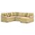 LadyMae Fabric 4-Piece U-Shaped Sectional Sofa w/Right Chaise