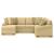 LadyMae Fabric 4-Piece Sectional Sofa w/Left Chaise