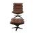 Gandy Top Grain Leather Accent Chair & Ottoman Set