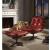 Gandy Top Grain Leather Accent Chair & Ottoman Set