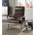 Emint Top Grain Leather Accent Chair